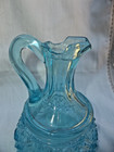 Blue Cruet  W  Matching  Stopper Eapg