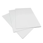 50pcs 12  X 18  Sublimation Blank Aluminum Sheets Glossy White With Round Corner