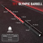 7ft Olympic Barbell  Weight Bar For Weightlifting And Powerlifting 45lb New