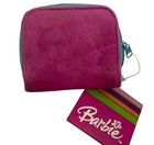 Barbie Girls Floral Pink Faux Fur Wallet Zippered Vintage Y2k 2000 New