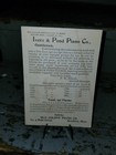 1880s Trade Blotter Card Ivers   Pond Pianos Brokton Boston Mass Old Colony 