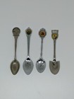 Lot Of 12 Vintage Mini Silver Souvenir Spoons - Rare Assorted States