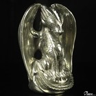 6 9  Pyrite Hand Carved Crystal Dragon Sculpture  Crystal Healing