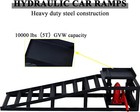 Hydraulic Car Ramps 5t 11000lbs Capacity Low Profile Heavy Duty Car Lift 2 Pack