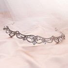 Rhinestone Crown Crystal Bridal Tiara Princess Crown Birthday Crown Silver