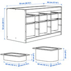 Trofast Storage Combination With Boxes  Light White Stained Pine white  36 5 8x1