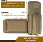 Dujp 30 Dual Rifle Case Soft Bag Tactical Gun Case For 2 Scoped Ar-15 m4