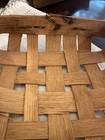 Vintage Tobacco Basket 9    Square Woven Rustic Farmhouse Primitive Nails Handmade