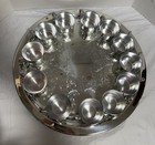 Vtg Oneida Du Maurier Silver Plated Punch Nog Bowl Set W Ladle   Tray 15 Pc  Set