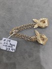 H h  Pens Mid Century Estate Vintage Cardigan Closure Clip Jade Green