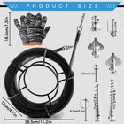 50 Ft Drain Auger Plumbing Snake Clog Cable 5 8 In sewer Pipe Cleaner Durable