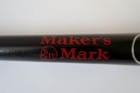 Makers Mark Bourbon Black Louisville Slugger 34  Baseball Bat Dipped In Wax Rare