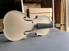 Master Unfinished Violin 4 4 One Piece Flame Maple Violin Spruce Handmade