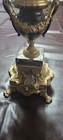 Pair Of Antique French Empire Marble And Bronze Candelabras As Is  