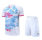 Victor Adult Kid Sports Suit Tennis Table Badminton Clothes Set T Shirts shorts