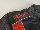 Harley Davidson Orange And Black Mesh Motorcycle Jacket Womens Large