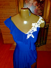 Weissman Dance Dress Costume Navy Sleeveless 70 s Disco Style Size Small