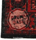 Drum N Base Vintage Persian Style Stage Rug - Black Red