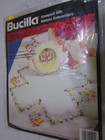 Pansies In Silk Ribbon Embroidery Tablerunner Kit  41226  1995  Bucilla 