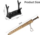 Ancient Sword Letter Opener With Sheath And Display Stand  Vintage Decorative Ma