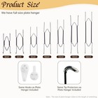 Pack 3 6 8 10 Inch Decorative Plate Medium Plate Hangers For The Wall  Invisible