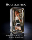 2025 Colorized 1oz  999 Silver Art Bar Dream Girl Series  housekeeping 