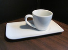 2 Pc  Jetblue Airways Mint Airline Espresso Cup   Saucer Tray Plate Set