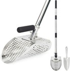 Efficiency Driven Metal Detector Scoop With Long Handle - Rust-resistant Design