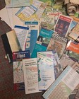 Huge Lot Of Vintage Maps  Travel Brochures   More