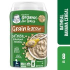 3 Pack 2nd Foods Organic For Baby Grain amp Grow Oatmeal Baby Cereal Banana 8 Oz
