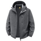 Men s Hooded Fleece Warm Cardigan Casual Hoodie Men s Jacket