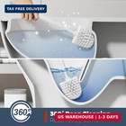 Toilet Bowl Brush And Holder Set Bathroom Cleaning Scrubber Long Crevice Brush