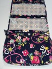 Vera Bradley Hanging Organizer Travel Cosmetic Bag Ribbons Pattern Euc
