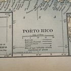 Antique 1925 Map Of Porto Rico 6 5 X 9 5 Inches