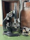 Vintage Antique Spencer Buffalo Usa Microscope In Original Case Light
