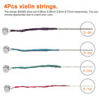 Size 3 4 4 4 Violin Strings Replacement Steel String E A D G Wound Fiddle String