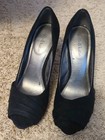 Kelly   Katie Shoes Black Velvet Heels Stiletto Pumps Size 8 5