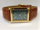 Vintage Seiko Slim Quartz Sky Blue Dial Japan Men s Working Dress Watch