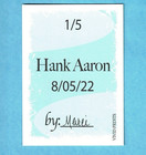 Hank Aaron 2022 Aceo Vivid Prints By Marci Artist Signed  d 1 5 D153