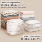 Compression Storage Bags 6 Pack - Blanket Storage Bags With Window Zipper  Ultra