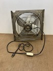 Vintage Window Fan 4 Blade Industrial Art Deco Cage Works Manning Bowman Mcm 50s