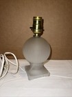 Vintage Frosted Opaque Base Glass Table Lamp Light