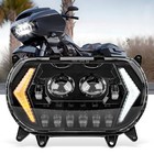 Led Headlight Daytime Running Lamp Projector Hi lo Beam For Road Glide 2015-2023