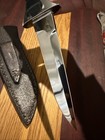 Vintage Custom O   leary Fighting Knife Usa 80   s Mint Orig Sheath Mirror Polished
