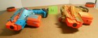 Nerf Lazer Tag Phoenix Ltx Blaster Guns Blue   Gold Set Tested Working G56