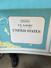 1970 s Hammond Classic Color Map Of The United States 49 5 x 33  Vtg Wall Poster