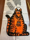 Rare Vintage B Kliban Cat Uncut Pattern Pillow Panel    mom Cat    Excellent