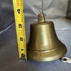 Victorian Brass Bell Ship Boat Old School Door Shop Antique 4  Wide Free Shippng