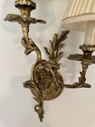 Solid Brass Fredrick Cooper Rare Set Of 2 Candelabra Vintage Wall Sconces