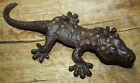 Cast Iron Lizard Garden Statue Gecko Western Rustic Ranch Garden Home Decor 